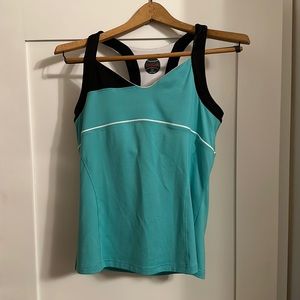 Bolle Teal Athletic Racerback Tank Top